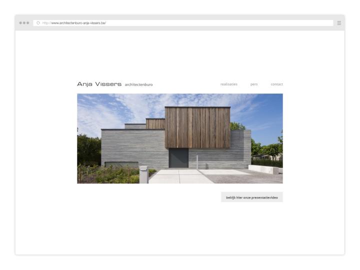 Architectenburo Anja Vissers - Website