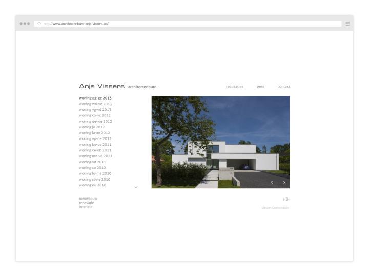 Architectenburo Anja Vissers - Website