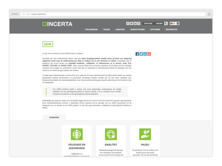 Incerta - Website