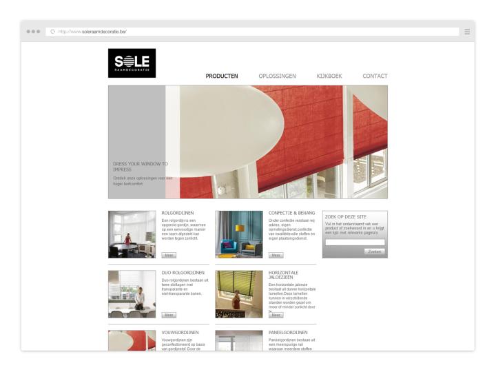 Sole Raamdecoratie - Website 2012