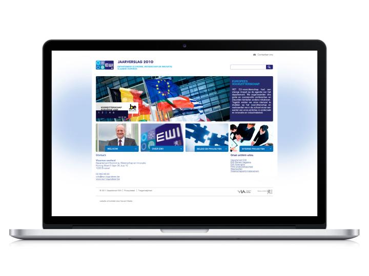 Departement Economie, Wetenschap en Innovatie - Website Yearly Report 2010