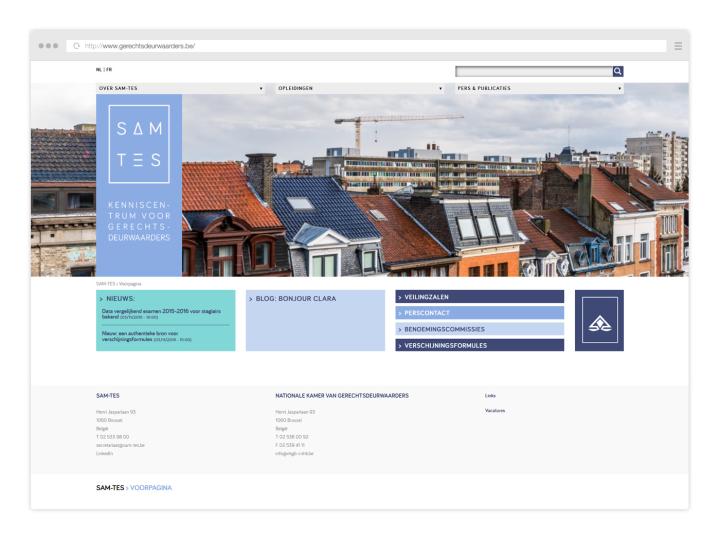 Nationale Kamer van Gerechtsdeurwaarders - Website
