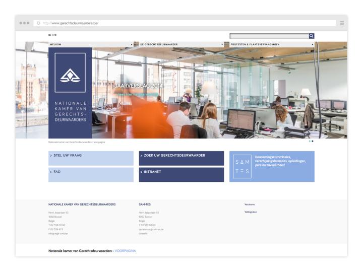 Nationale Kamer van Gerechtsdeurwaarders - Website